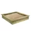 PowerPit Sandpit with cover 165x165x32 cm  850054