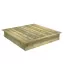 PowerPit Sandpit with cover 165x165x32 cm  850054