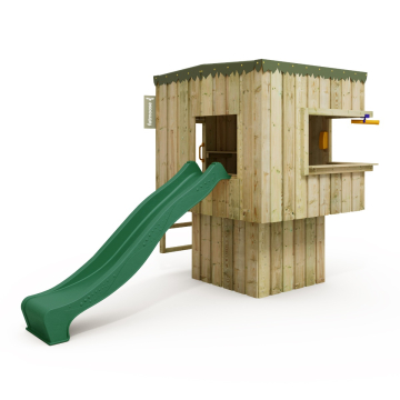 Stelzenhaus mit Flachdach CosyCubic Camp *Climb Up* | Grüne Rutsche  835270