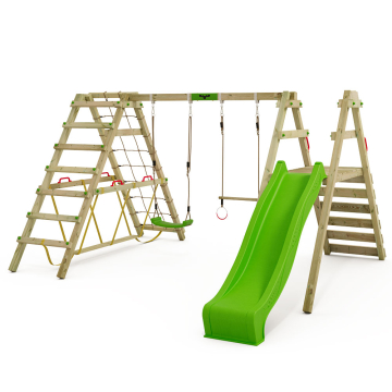 Buy swing sets with slide for children Fatmoose