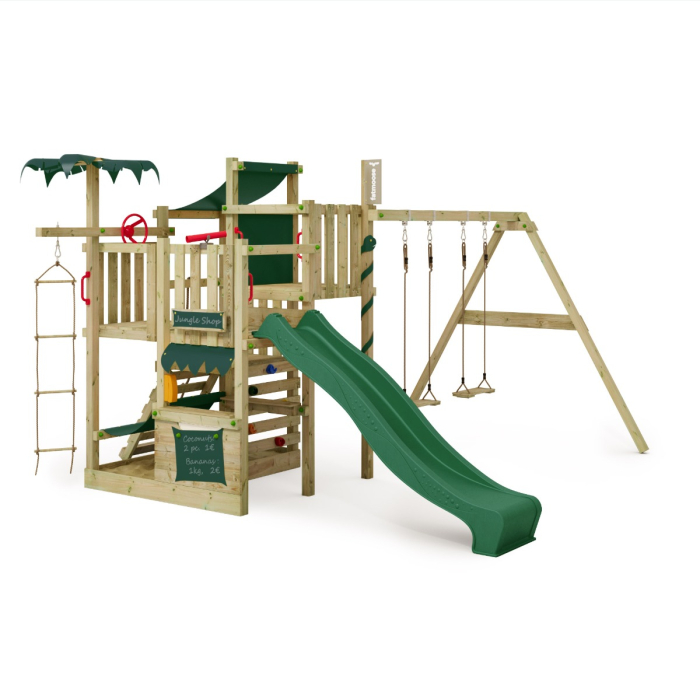 Wooden climbing frame with slide CrazyCoconut Club XXL | Fatmoose
