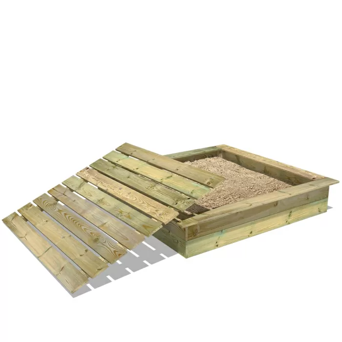 PowerPit Sandpit with cover 165x165x32 cm 850054 PowerPit Sandpit with cover 165x165x32 cm 850054