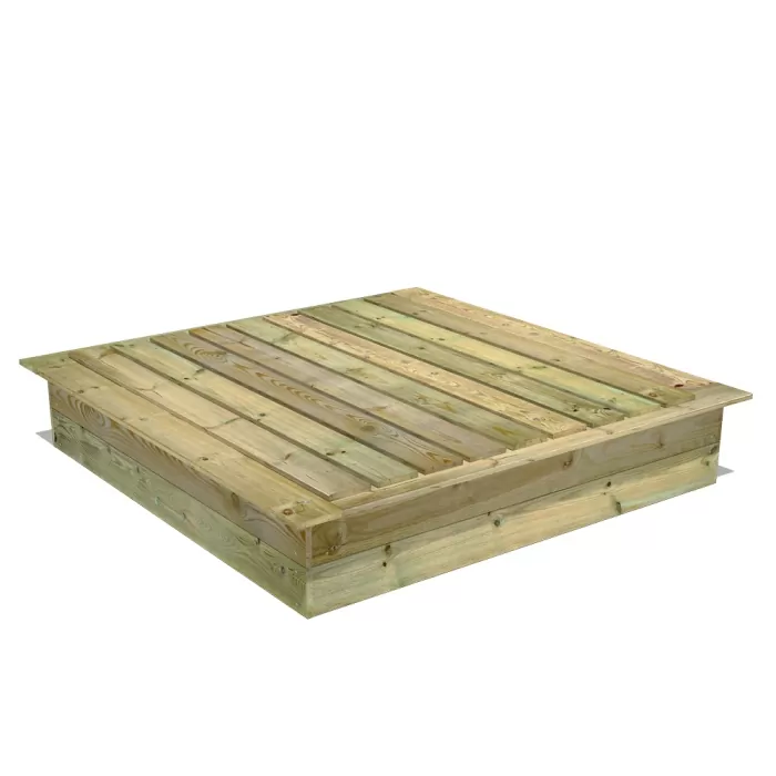 PowerPit Sandpit with cover 165x165x32 cm  850054